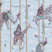 BMCF003/04A Carousel Blue Wallpaper by Brand McKenzie BMCF003/04A Carousel Blue Wallpaper by Brand McKenzie