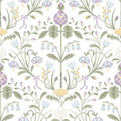 S10154 Till Carl Huset I Solen Lilac Wallpaper By Sandberg S10154 Till Carl Huset I Solen Lilac Wallpaper By Sandberg