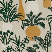 W7854-01 Amphora Irisa Emerald and Gold Wallpaper by Osborne & Little W7854-01 Amphora Irisa Emerald and Gold Wallpaper by Osborne & Little