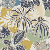 W7855-04 Frondoso Irisa Petrol and Gold Wallpaper by Osborne & Little W7855-04 Frondoso Irisa Petrol and Gold Wallpaper by Osborne & Little