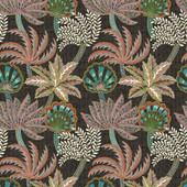 W7857-04 Ravenala Irisa Charcoal and Blush Wallpaper by Osborne & Little W7857-04 Ravenala Irisa Charcoal and Blush Wallpaper by Osborne & Little