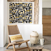 W7851-01 Zawaya Irisa Black and Ivory Wallpaper by Osborne & Little W7851-01 Zawaya Irisa Black and Ivory Wallpaper by Osborne & Little