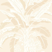 T13920 Banana Tree Palm Grove Beige Wallpaper by Thibaut