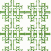 T13900 Boca Bamboo Palm Grove Green Wallpaper by Thibaut