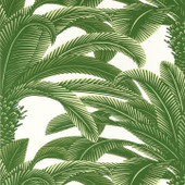 T13907 Queen Palm Grove Green Wallpaper by Thibaut