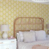 FD26328 Keaton Happy Yellow Wallpaper by A Street Prints FD26328 Keaton Happy Yellow Wallpaper by A Street Prints