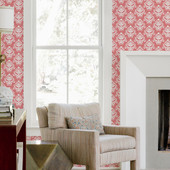 FD26330 Keaton Happy Coral Wallpaper by A Street Prints FD26330 Keaton Happy Coral Wallpaper by A Street Prints