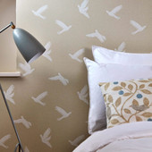 216380 Paper Doves The Potting Room Wallpaper By Sanderson Home