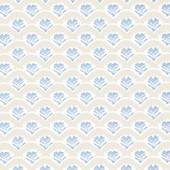 T16256 Emily Kismet Beige and Blue Wallpaper by Thibaut T16256 Emily Kismet Beige and Blue Wallpaper by Thibaut