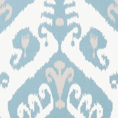 T16248 Indies Ikat Kismet French Blue Wallpaper by Thibaut T16248 Indies Ikat Kismet French Blue Wallpaper by Thibaut