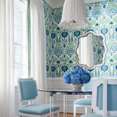 Mendoza Suzani Kismet French Wallpaper by Thibaut Mendoza Suzani Kismet French Wallpaper by Thibaut