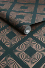 120201 Deco Triangle Emerald Wallpaper by Next 120201 Deco Triangle Emerald Wallpaper by Next
