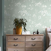 118268 Leaf Duck Egg Wallpaper by Next 118268 Leaf Duck Egg Wallpaper by Next