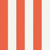 T13133 Summer Stripe Summer House Coral Wallpaper by Thibaut