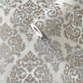 MT2035 Lustre Metallic Rose Gold Wallpaper by Galerie