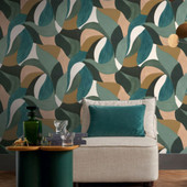 76200406 Mandorla Terra Rossa Wallpaper by Casamance