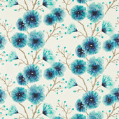 120349 Kabala Amazilia Lagoon Fabric by Harlequin 120349 Kabala Amazilia Lagoon Fabric by Harlequin