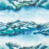 120607 Kailani Anthozoa Marine Lime Fabric by Harlequin