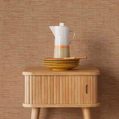 333433 Rustic Stripe Emerald Brown Wallpaper by Eijffinger