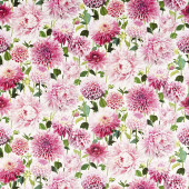 121081 Dahlia Colour 2 Blossom Emerald New Beginnings Harlequin Fabric