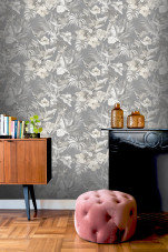 539073 Paradise Birds Grey Vasari Wallpaper by Rasch 539073 Paradise Birds Grey Vasari Wallpaper by Rasch