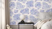 BMPP004/01B Charming Lanes Wallpaper by Brand McKenzie