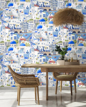 BMPP004/08A The Mediterranean Wallpaper by Brand McKenzie