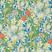 217330 Golden Lily Bedford Park Twister Wallpaper by Morris & Co 217330 Golden Lily Bedford Park Twister Wallpaper by Morris & Co