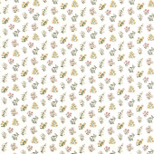 F1736/01 Leiden Secret Garden Blush/Ochre Clarke & Clarke Fabric