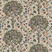 226686 Kelmscott Tree Compilation Woad/Wine Fabric by Morris & Co 226686 Kelmscott Tree Compilation Woad/Wine Fabric by Morris & Co