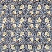 226453 Pimpernel Compilation Indigo/Hemp Fabric by Morris & Co 226453 Pimpernel Compilation Indigo/Hemp Fabric by Morris & Co