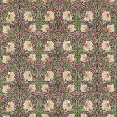 226700 Pimpernel Compilation Aubergine/Olive Fabric by Morris & Co 226700 Pimpernel Compilation Aubergine/Olive Fabric by Morris & Co