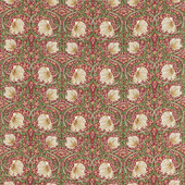 226723 Pimpernel Compilation Red/Thyme Fabric by Morris & Co 226723 Pimpernel Compilation Red/Thyme Fabric by Morris & Co