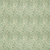 226703 Willow Boughs Compilation Cream/Pale Green Fabric by Morris & Co 226703 Willow Boughs Compilation Cream/Pale Green Fabric by Morris & Co