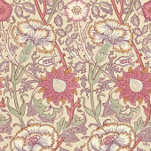 212566 Pink & Rose Morris & Friends Manilla & White Wallpaper by Morris & Co 212566 Pink & Rose Morris & Friends Manilla & White Wallpaper by Morris & Co