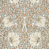 217364 Pimpernel Morris & Friends Linen & Coral Wallpaper by Morris & Co 217364 Pimpernel Morris & Friends Linen & Coral Wallpaper by Morris & Co