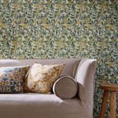 217356 Arbutus Morris & Friends Sage and Lemon Wallpaper by Morris & Co 217356 Arbutus Morris & Friends Sage and Lemon Wallpaper by Morris & Co