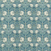 227232 Pimpernel Morris & Friends Cobalt and Mineral Fabric by Morris & Co 227232 Pimpernel Morris & Friends Cobalt and Mineral Fabric by Morris & Co