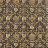 226419 Montreal Morris & Friends Charcoal and Mustard Fabric by Morris & Co 226419 Montreal Morris & Friends Charcoal and Mustard Fabric by Morris & Co