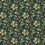 DMC1G3202 Golden Lily Morris & Friends Terracotta Fabric by Morris & Co DMC1G3202 Golden Lily Morris & Friends Terracotta Fabric by Morris & Co