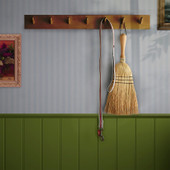 120879 Ticking Stripe Blue Wallpaper by Joules