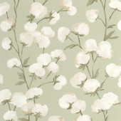 SOLI200297202 Cotton Flower Soliflore Wallpaper by Casadeco SOLI200297202 Cotton Flower Soliflore Wallpaper by Casadeco