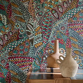 76310610 Talavera Casa Azul Wallpaper by Casamance