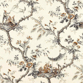 322753 Emperor's Musician Arcadian Thames Charcoal Fabric by Zoffany 322753 Emperor's Musician Arcadian Thames Charcoal Fabric by Zoffany