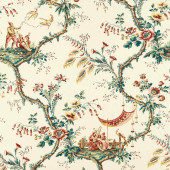 322756 Emperor's Musician Arcadian Thames Russet Fabric by Zoffany