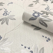 3023 Amelie Blossom Floral Navy Wallpaper by Belgravia