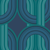 122360 In The Loop Electric Blue Wallpaper by Envy