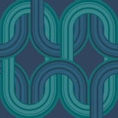 122360 In The Loop Electric Blue Wallpaper by Envy