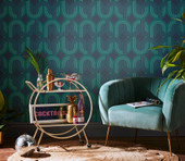 122360 In The Loop Electric Blue Wallpaper by Envy