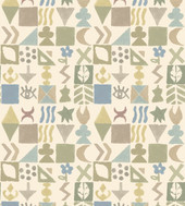 BW45139/4 Potato Print Kit Kemp Wallpaper By GP & J Baker